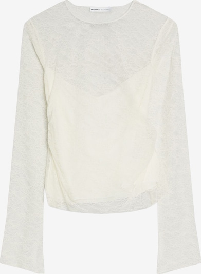 Bershka Majica 'BLOBER' u ecru/prljavo bijela, Pregled proizvoda