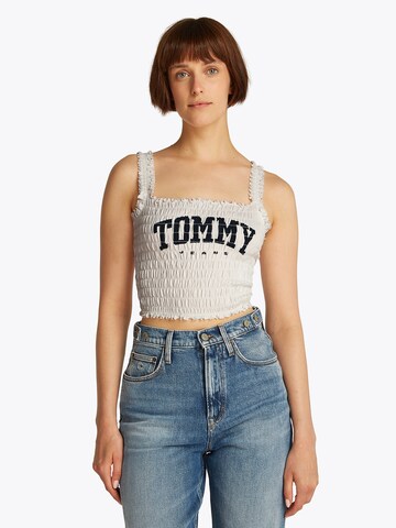 Tommy Jeans Toppi värissä valkoinen: etupuoli