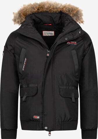 Arctic Seven Winter Jacket 'Arthuro' in Black: front