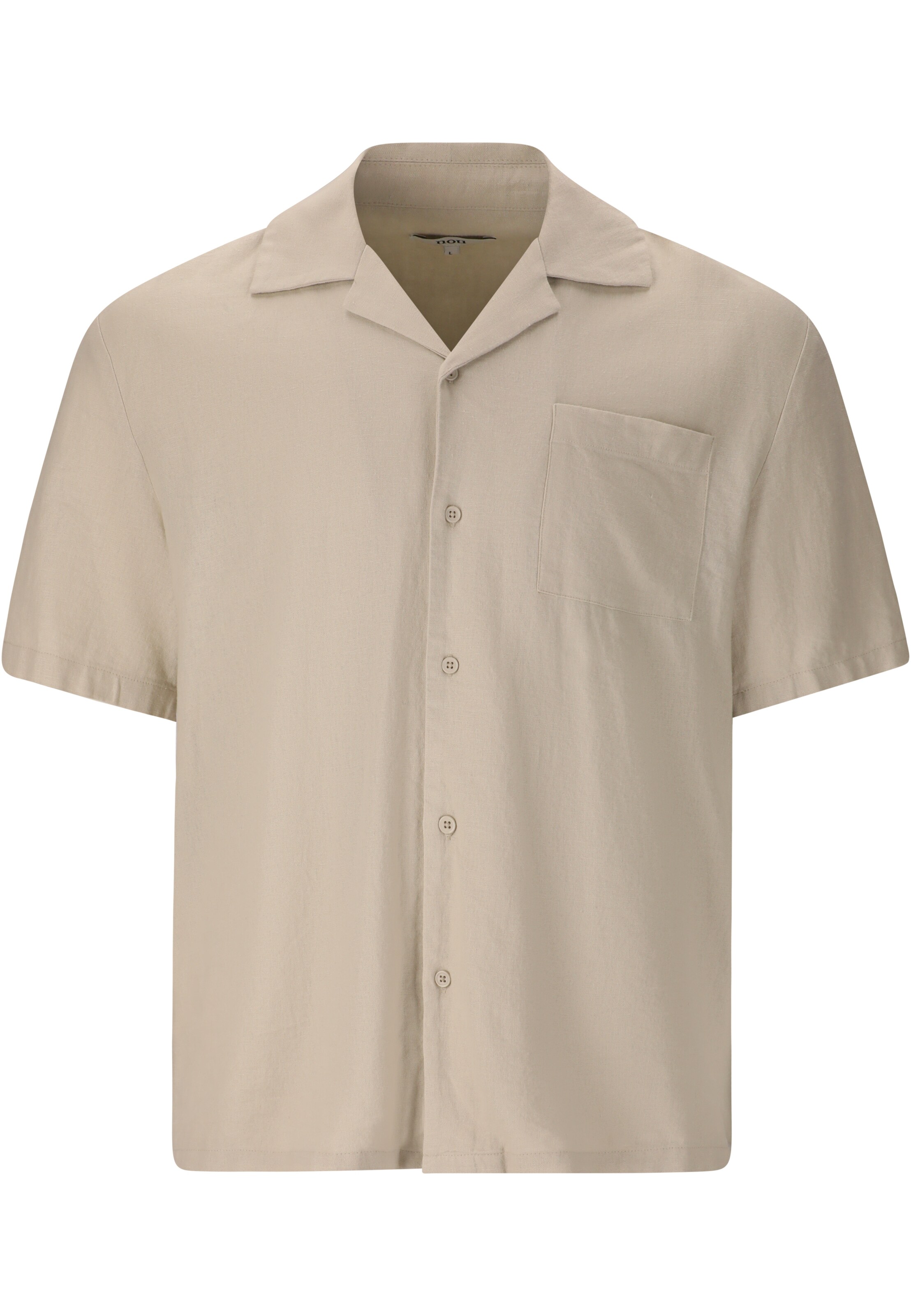 NOU Regular fit Button Up Shirt 'Dalan' in Beige: front