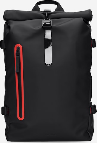 RAINS Backpack in Black: front