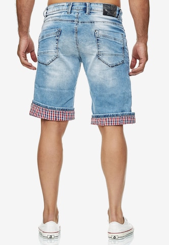Rusty Neal Regular Jeans-Shorts 'Dunster' in Blau