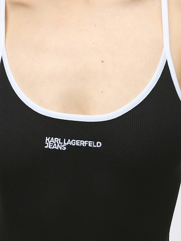 KARL LAGERFELD JEANS - Camisa body em preto