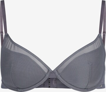 Skiny Push-up Bra in Grey: front