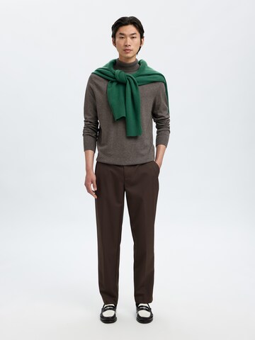 SELECTED Regular fit Sweater 'SLHBERG' in Brown