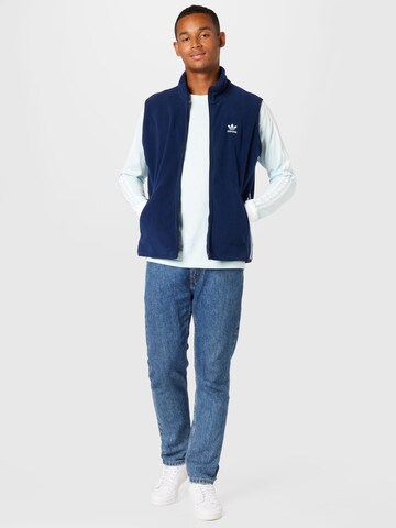 ADIDAS ORIGINALS Vest 'Adicolor 3-Stripes Fleece ', värv sinine