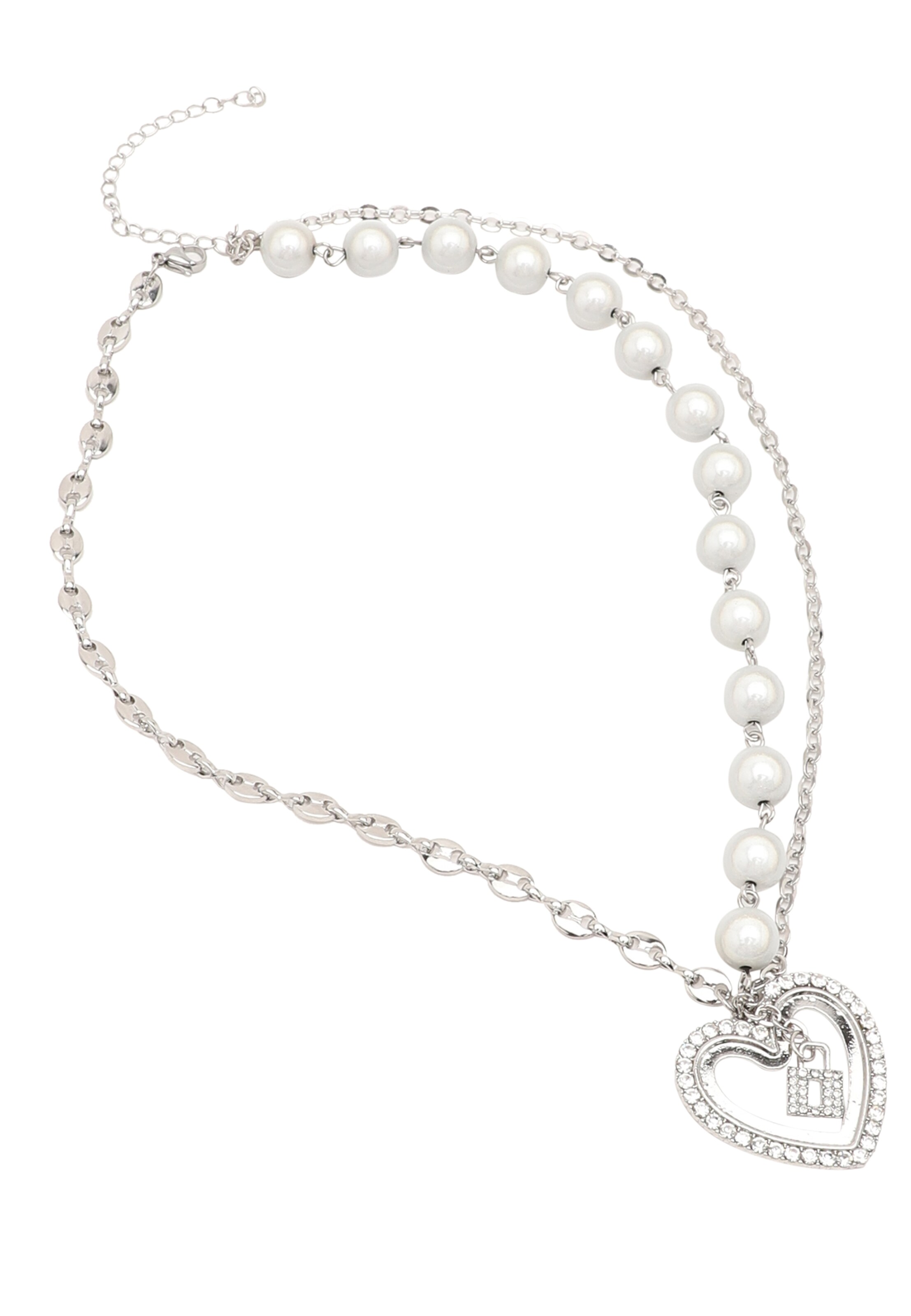 SOHI Retiazka 'Annice' - Strieborná: predná strana