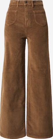 Pantalon 'ONLHope' ONLY en marron : devant