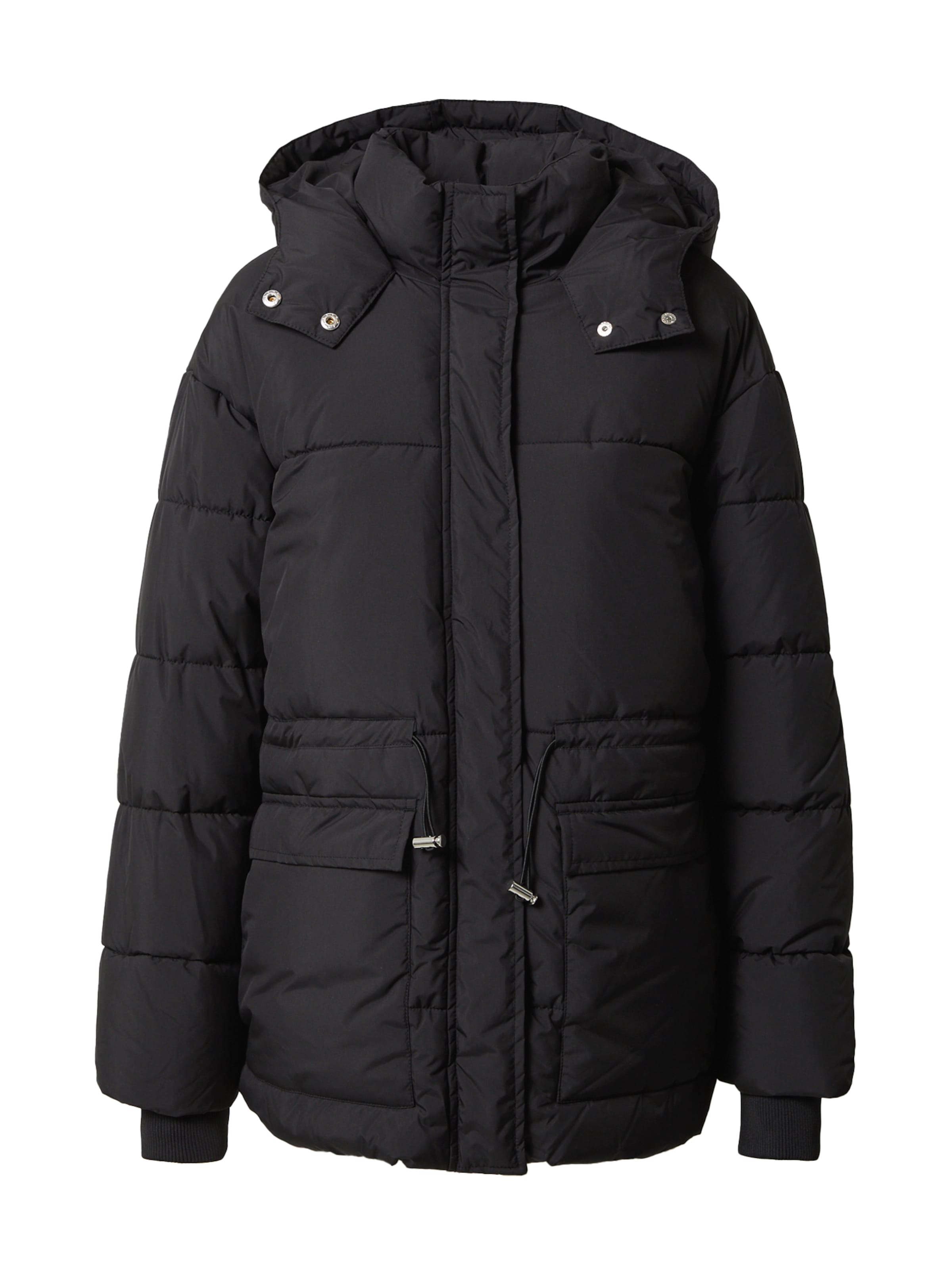 Urban Classics Χειμερινό μπουφάν σε μαύρο: μπροστά