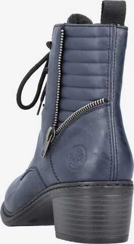 Rieker Lace-Up Ankle Boots in Blue