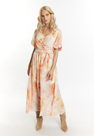 IZIA Dress in Orange: front