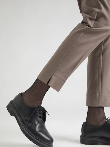InWear Slim fit Pleat-front trousers 'Zella' in Grey