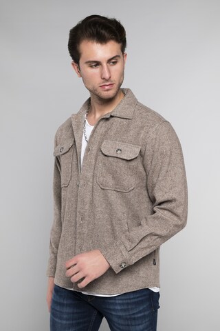 CARISMA Comfort fit Button Up Shirt in Beige