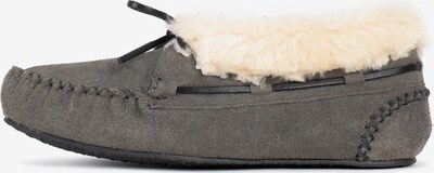 Mocasini 'Chrissy' Minnetonka pe gri / alb, Vizualizare produs