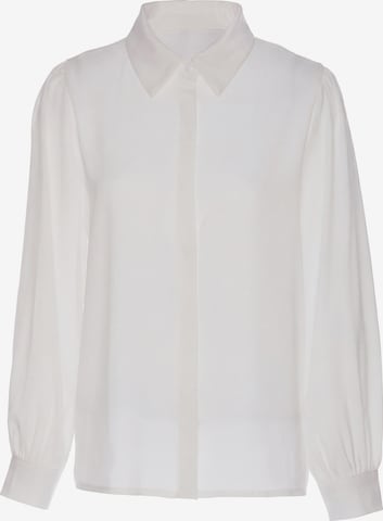 Chemisier usha BLACK LABEL en blanc : devant