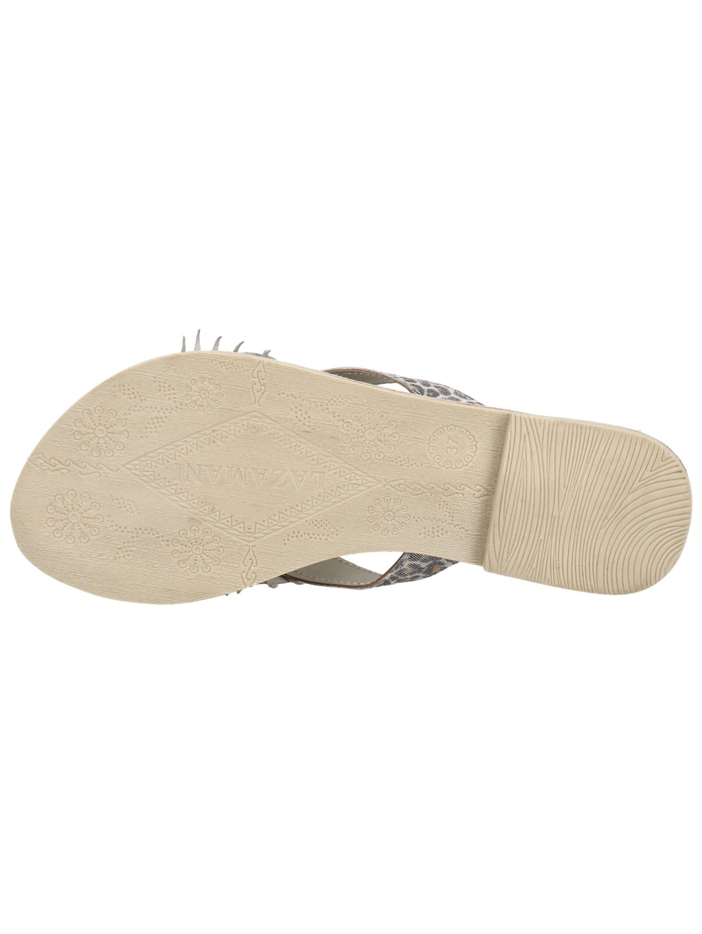 Tongs LAZAMANI en beige