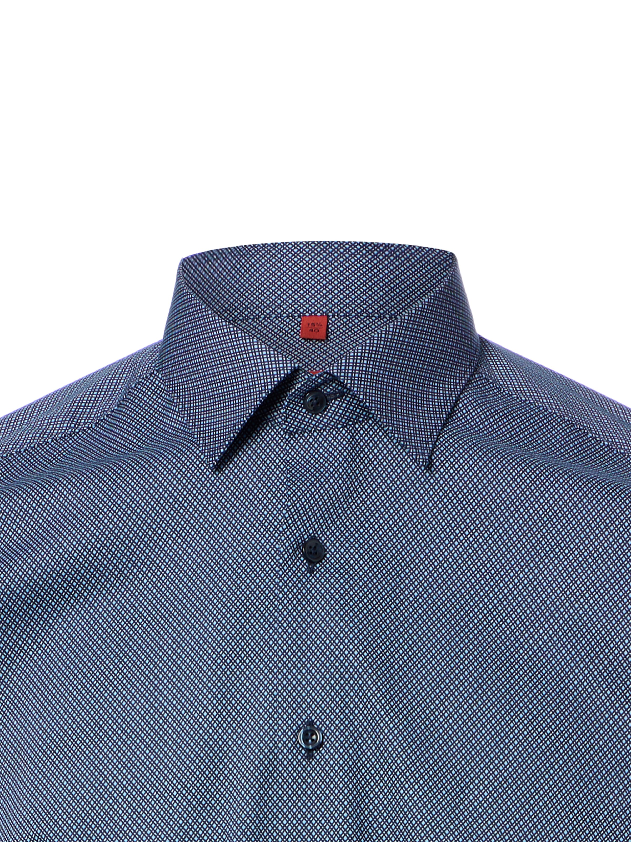 Finshley & Harding Slim fit Button Up Shirt in Blue