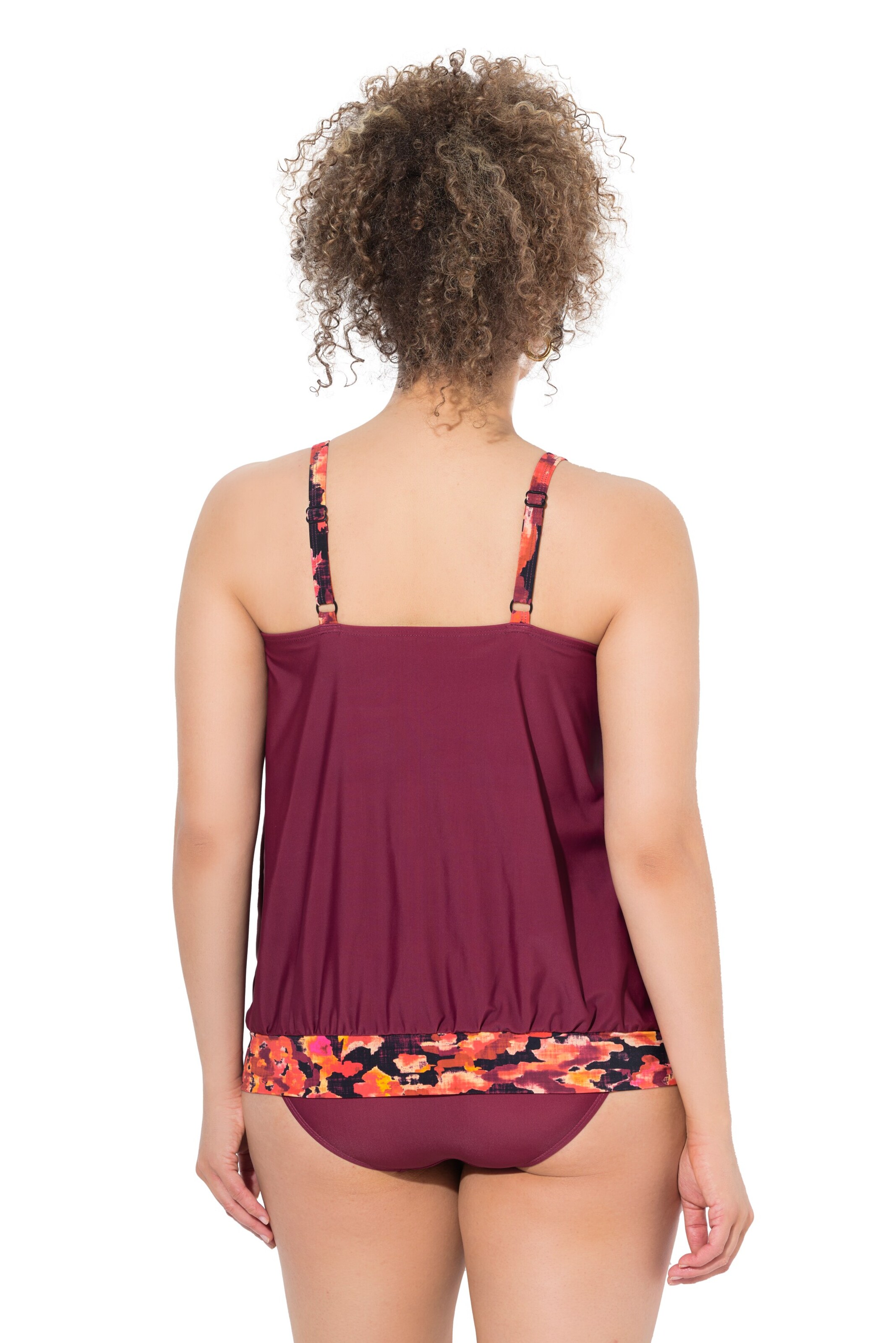 Ulla Popken Bustier Tankini i rød