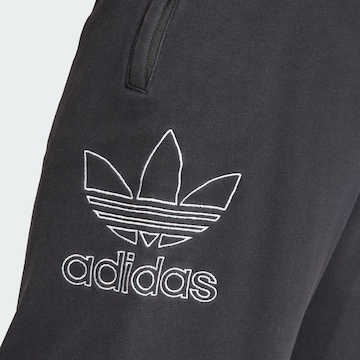 ADIDAS ORIGINALS Loosefit Bukser 'Adicolor Outline Trefoil' i sort