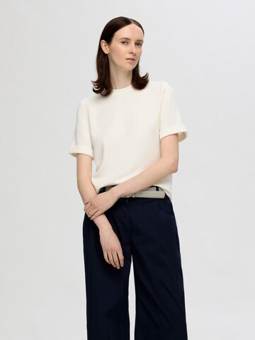 SELECTED Shirt 'SLFTenny' in Beige: voorkant