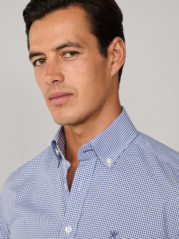 Slim fit Camicia 'Ess' di Hackett London in blu