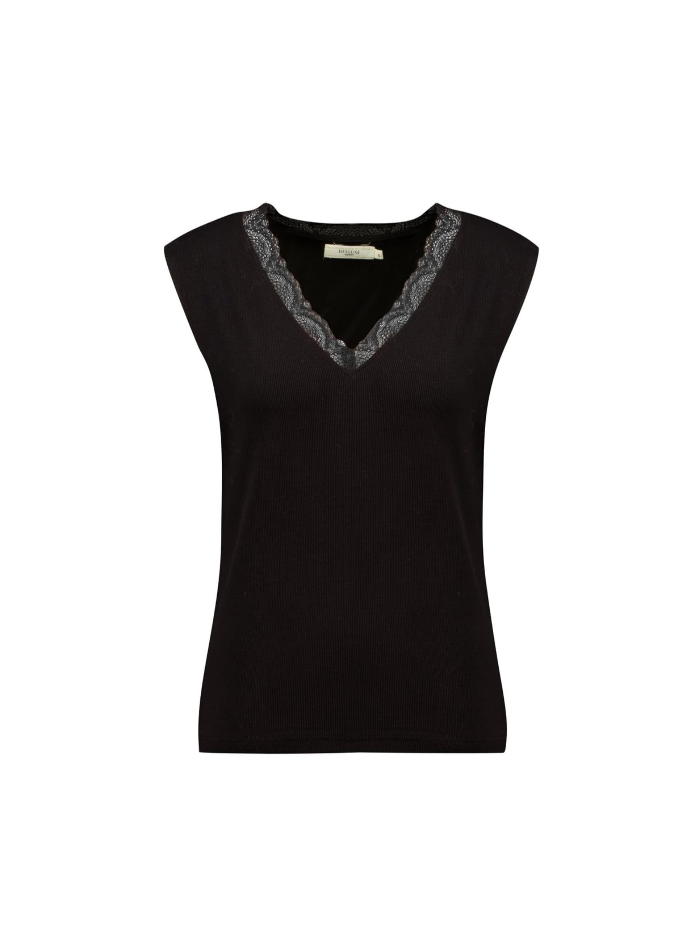 Deeluxe Top‌‌‌‌‌‌‌ in Schwarz: Vorderseite