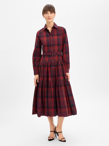 Robe-chemise Polo Ralph Lauren en rouge : devant