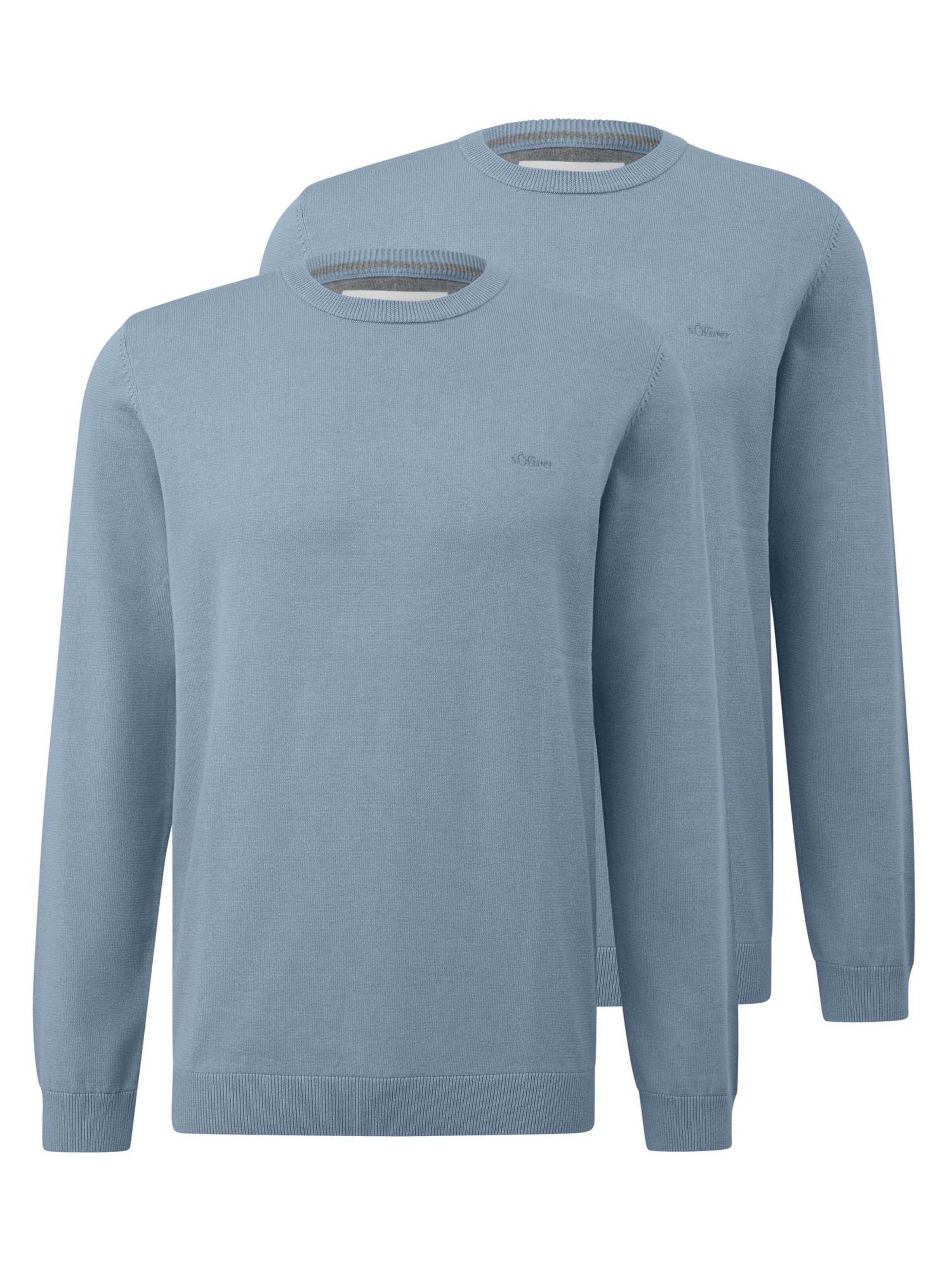 s.Oliver Pullover 'Basic'‌ in Blau: Vorderseite