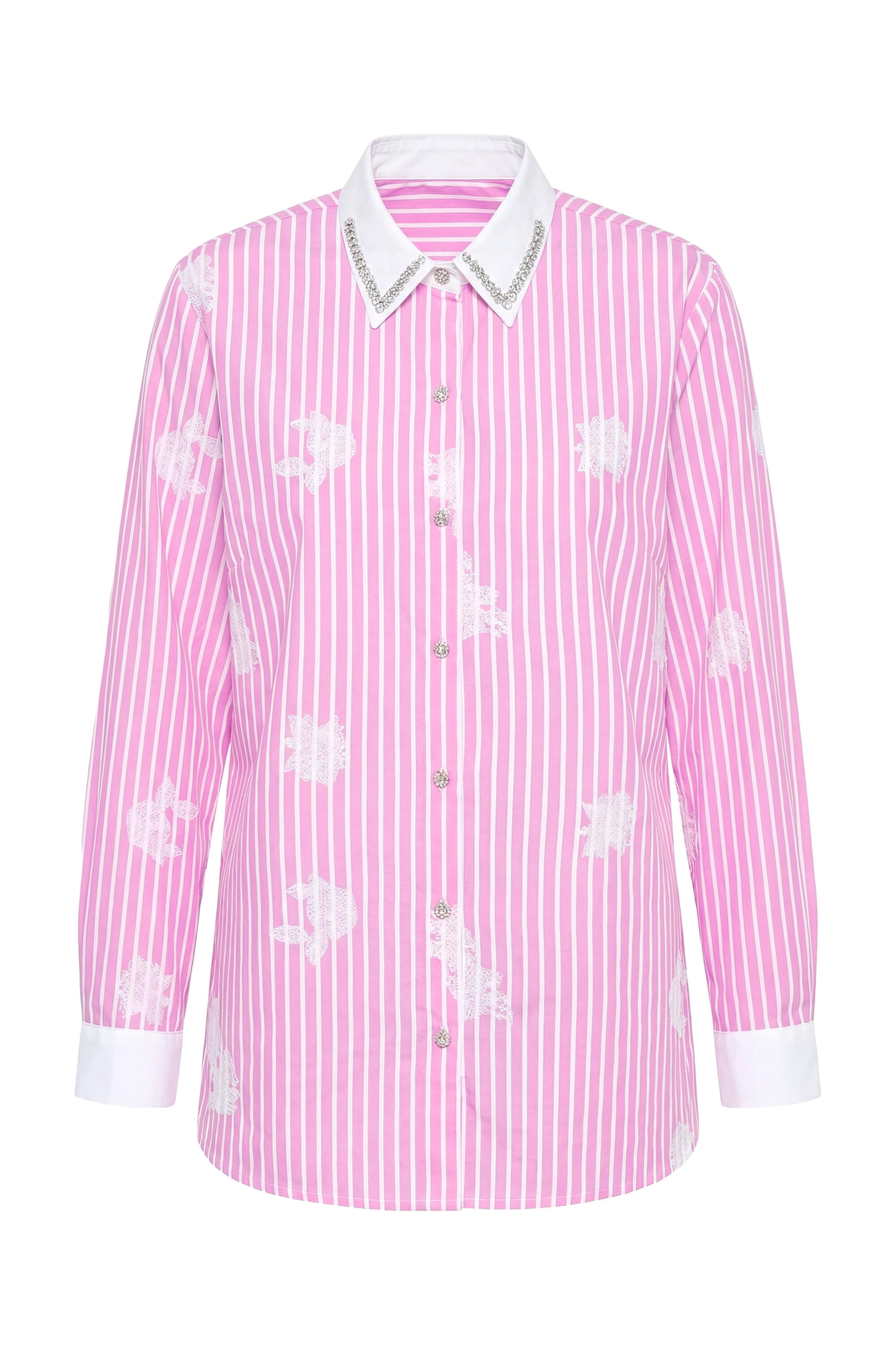 MIAMODA Blouse in Pink: front