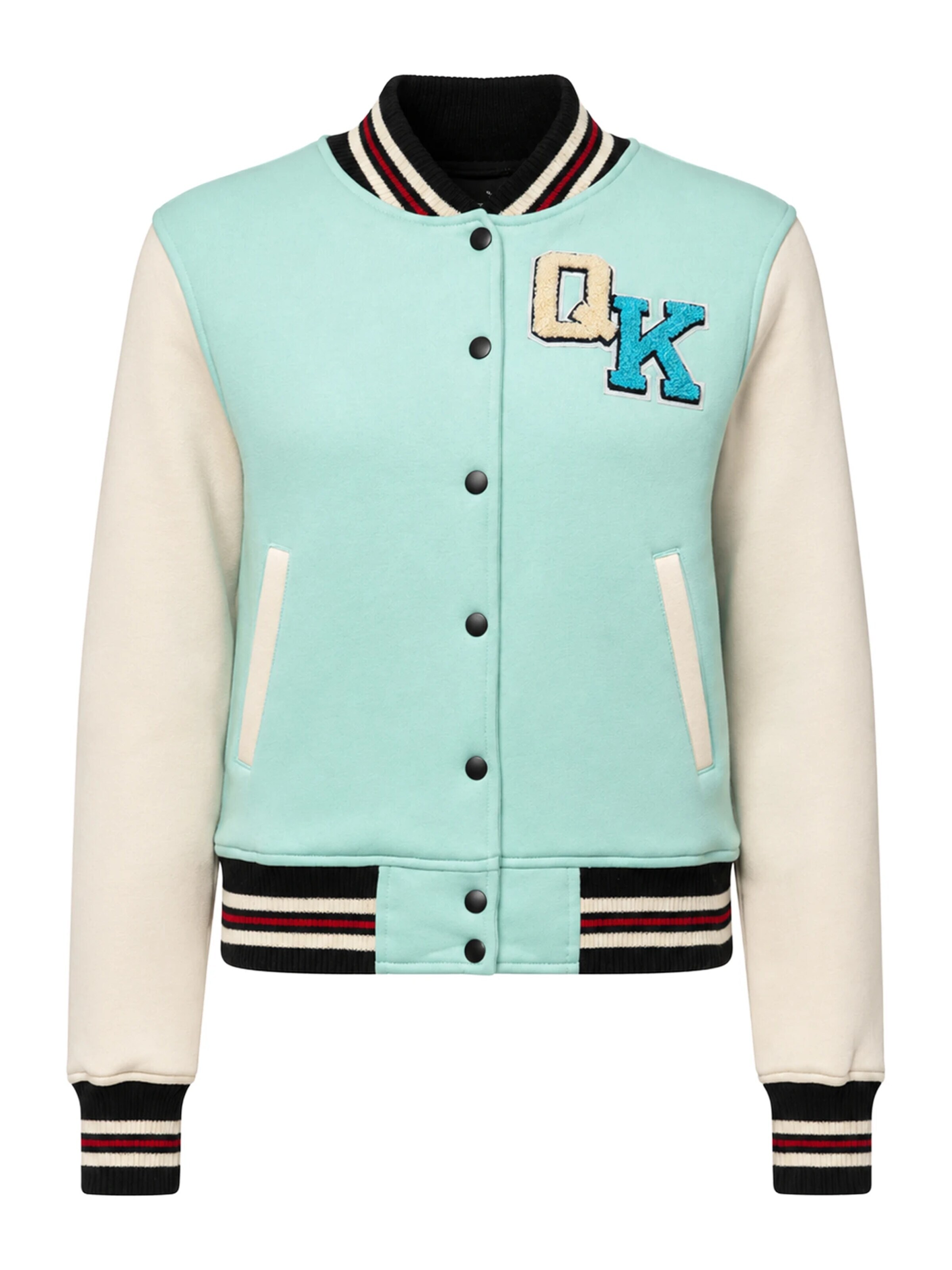 Queen Kerosin Between-Season Jacket 'Dolche Far Niente' in Green: front