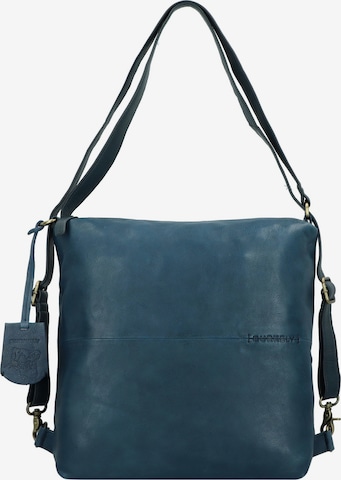 Burkely Schultertasche 'Natural Norah' in Blau: Vorderseite