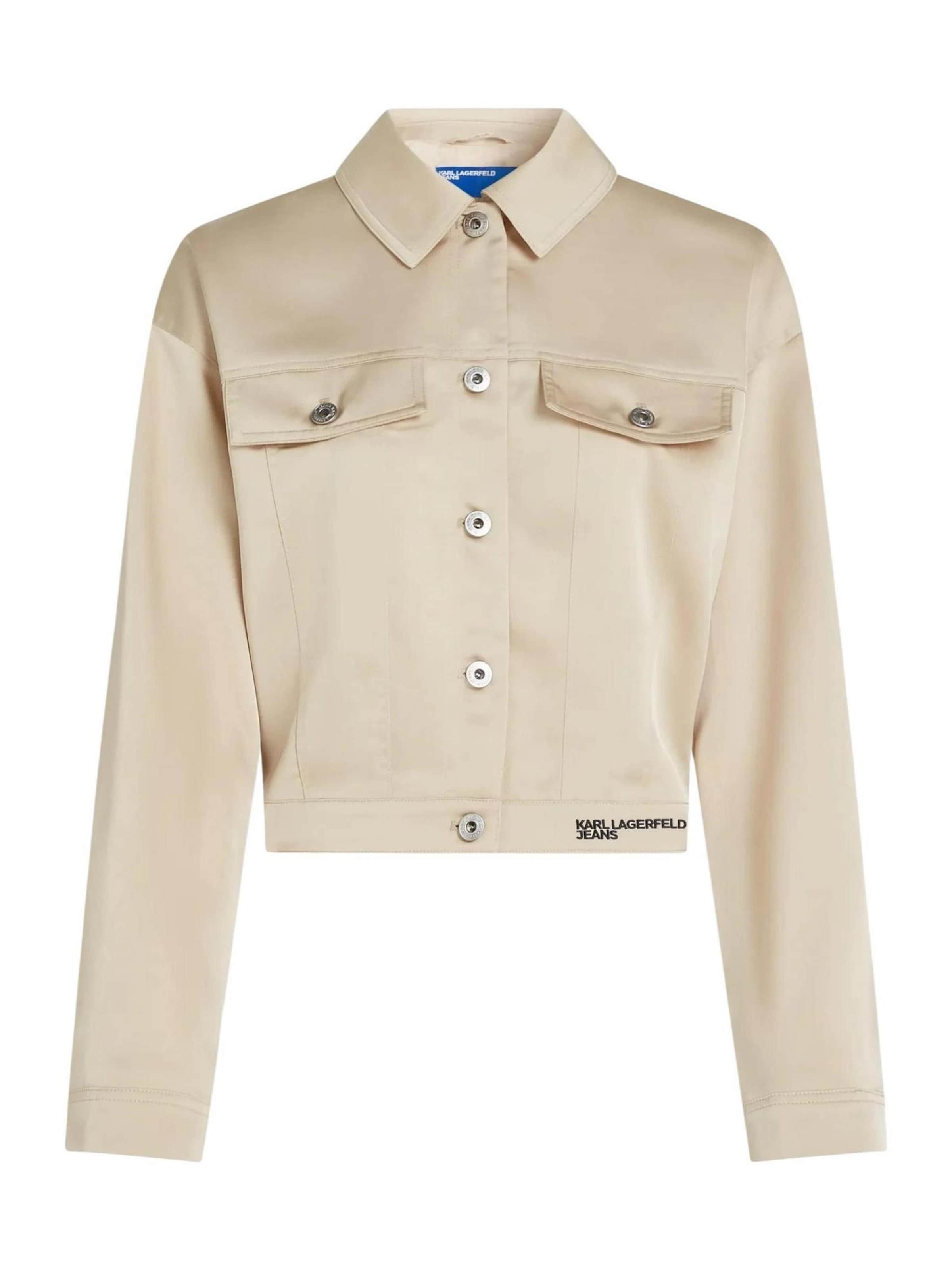 KARL LAGERFELD JEANS Winterjas 'KLJ Satin B2W14031' in Beige