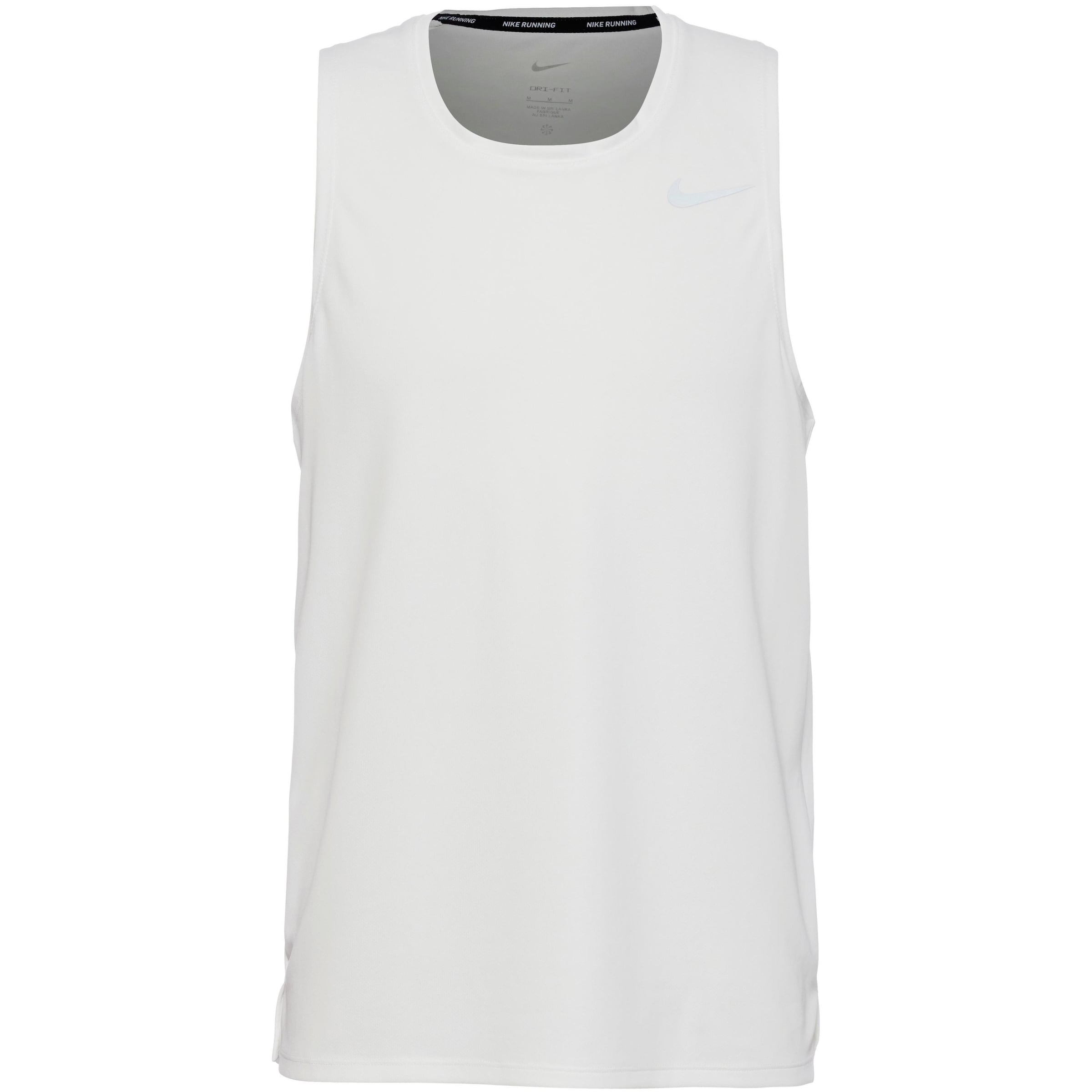 NIKE Performance Shirt 'Miler' in White: front