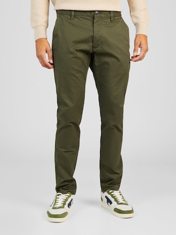 Coupe slim Pantalon chino s.Oliver en vert : devant