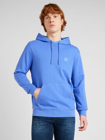 BOSS - Sweatshirt 'Wetalk' em roxo: frente