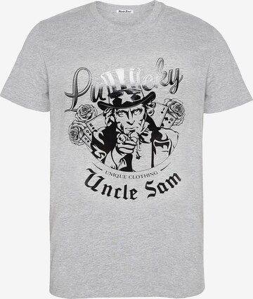 UNCLE SAM T-Shirt in Grau: predná strana