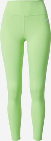 ADIDAS PERFORMANCE Скинни Спортивные штаны 'Essentials' в Зеленый: спереди