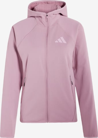 Veste en polaire fonctionnelle 'Xperior' ADIDAS TERREX en violet : devant