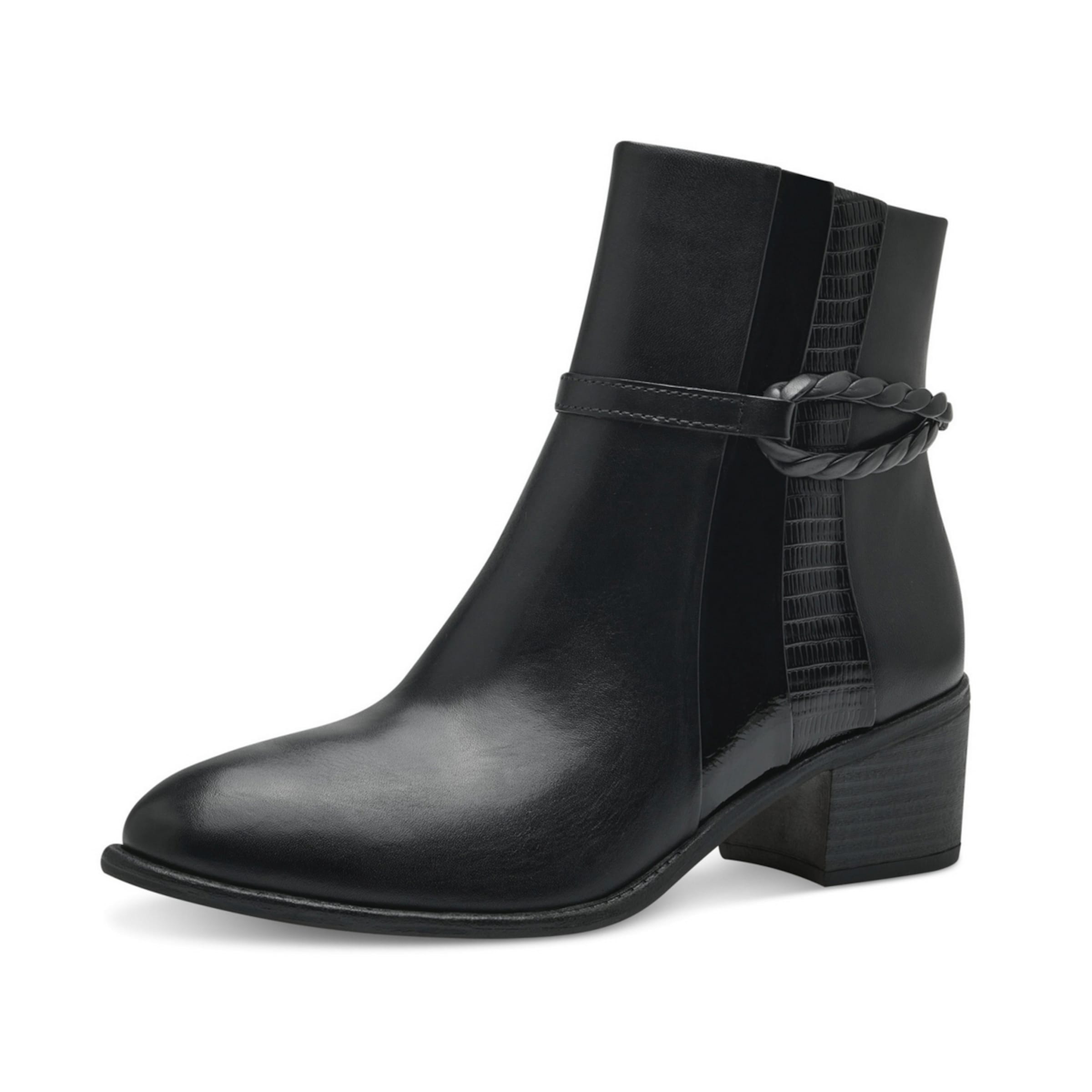 MARCO TOZZI Ankle Boots in Black: front
