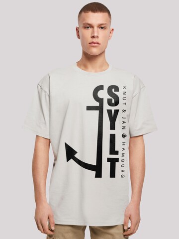 T-Shirt 'Sylt Anker Knut & Jan Hamburg' F4NT4STIC en gris : devant