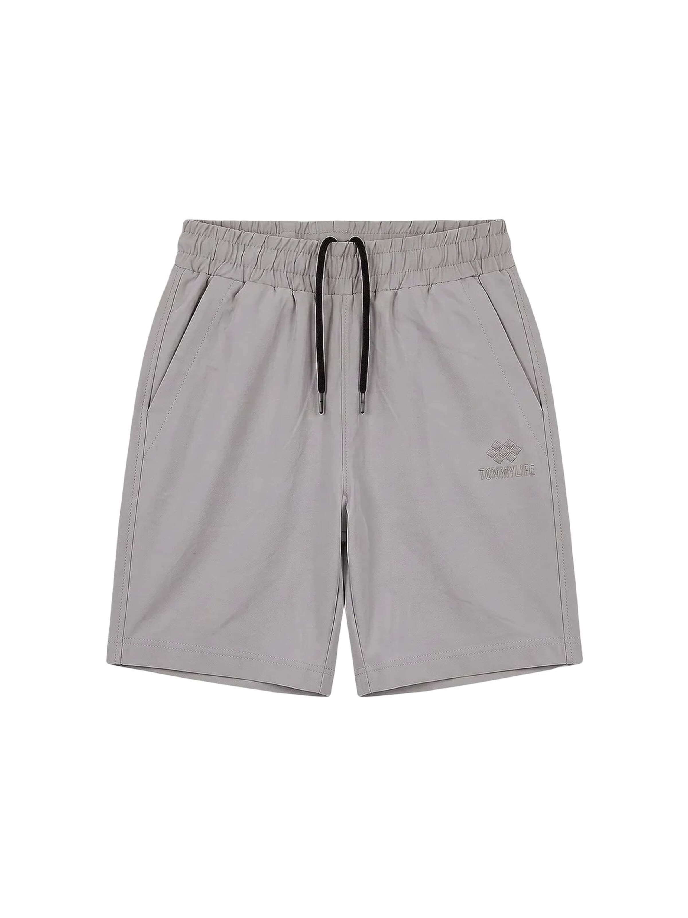 Tommy Life Broek 'TOMMY Shorts, ohne Verschluss' in Grijs: voorkant