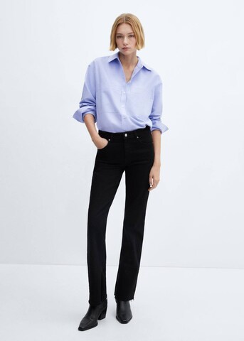 MANGO Flared Jeans 'Elle' in Schwarz