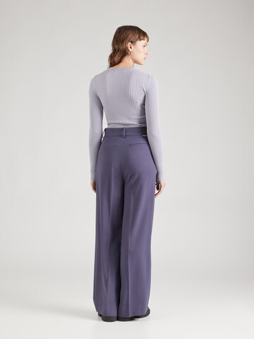 ARMEDANGELS Wide leg Bandplooibroek 'KAAYUA' in Blauw