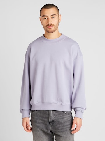 Sweat-shirt WEEKDAY en violet : devant