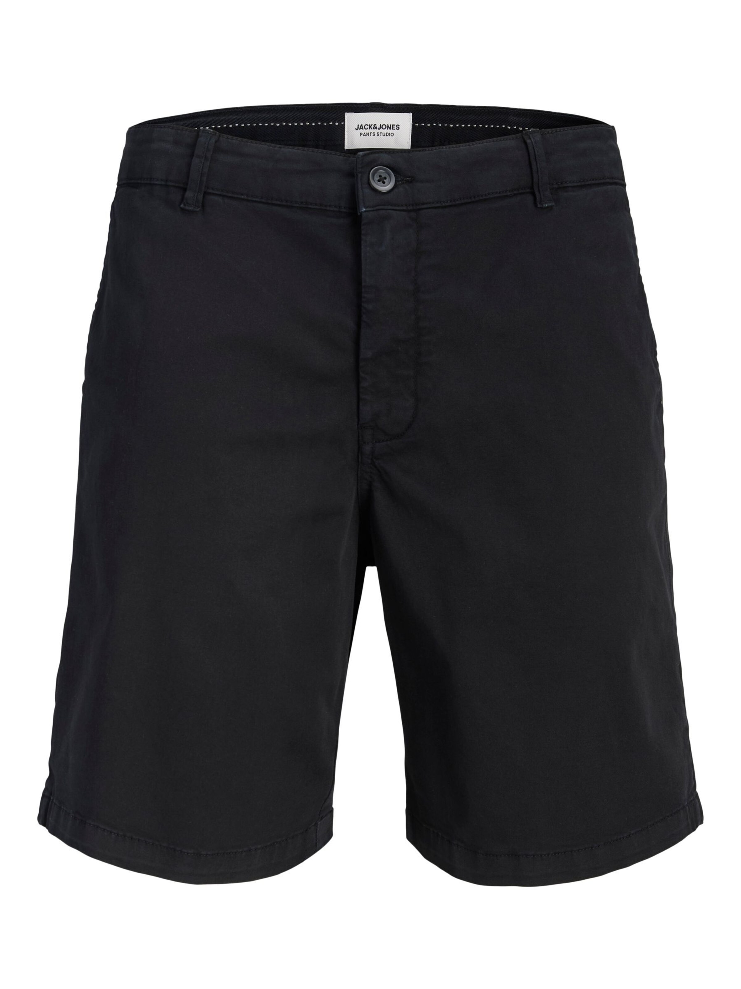 JACK & JONES - Pantalón chino en negro: frente