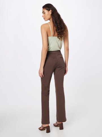 évasé Pantalon ICHI en marron