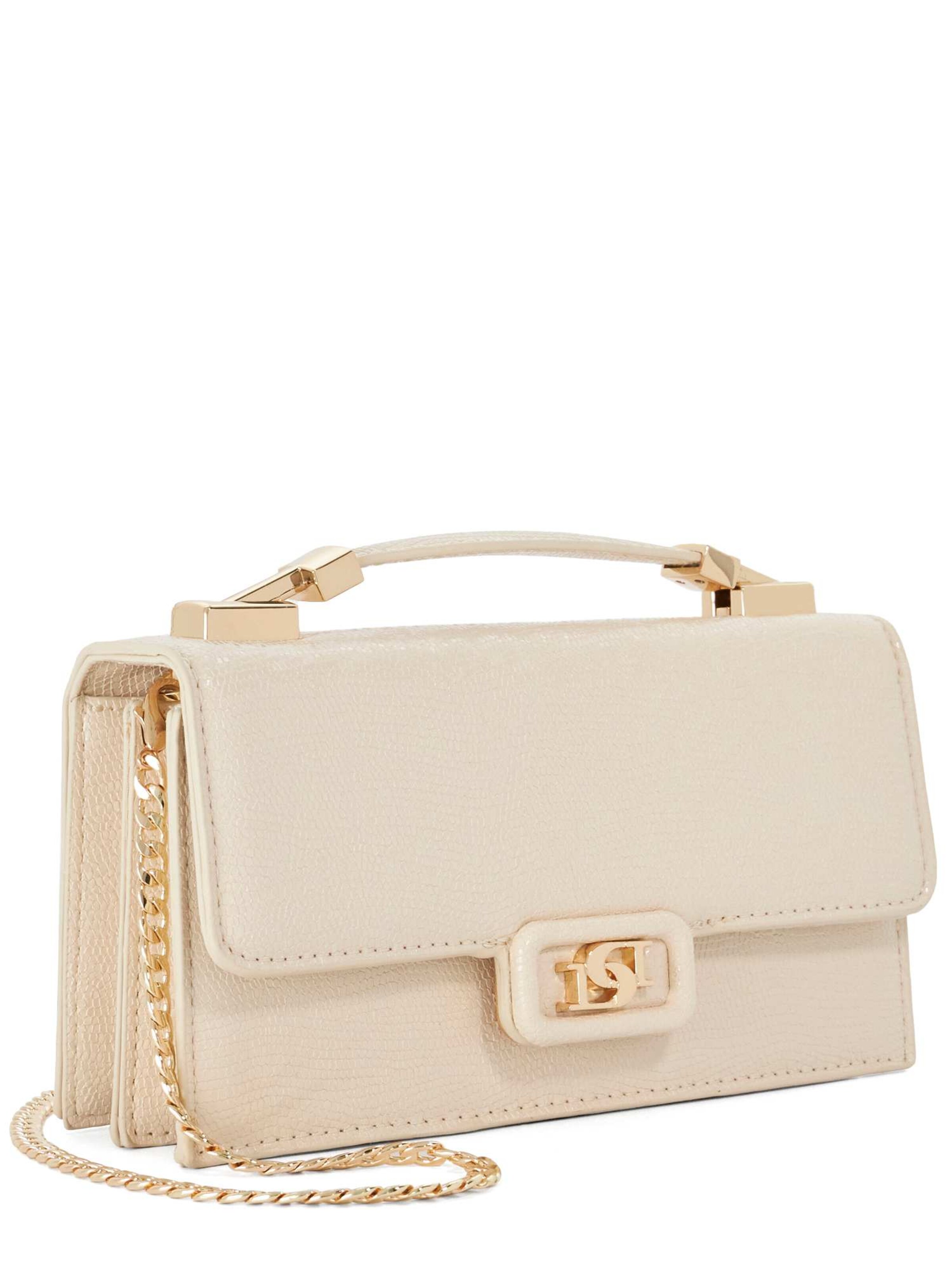 Sac à bandoulière Dune LONDON en beige : devant