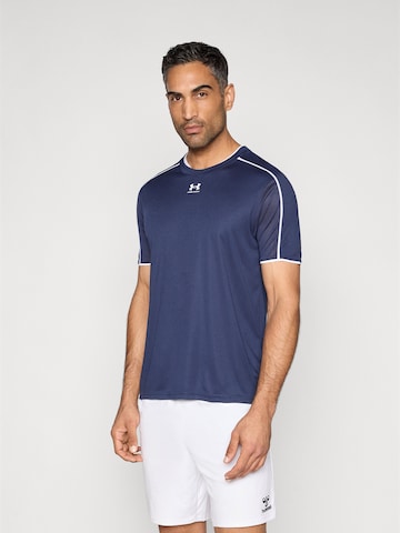 UNDER ARMOUR Functioneel shirt 'Challenger Train SS' in Blauw: voorkant
