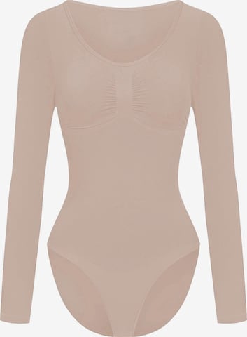 Body modelant 'Bodysuit Sculpting Shapewear Longsleeve mit Slip' cfab en beige : devant