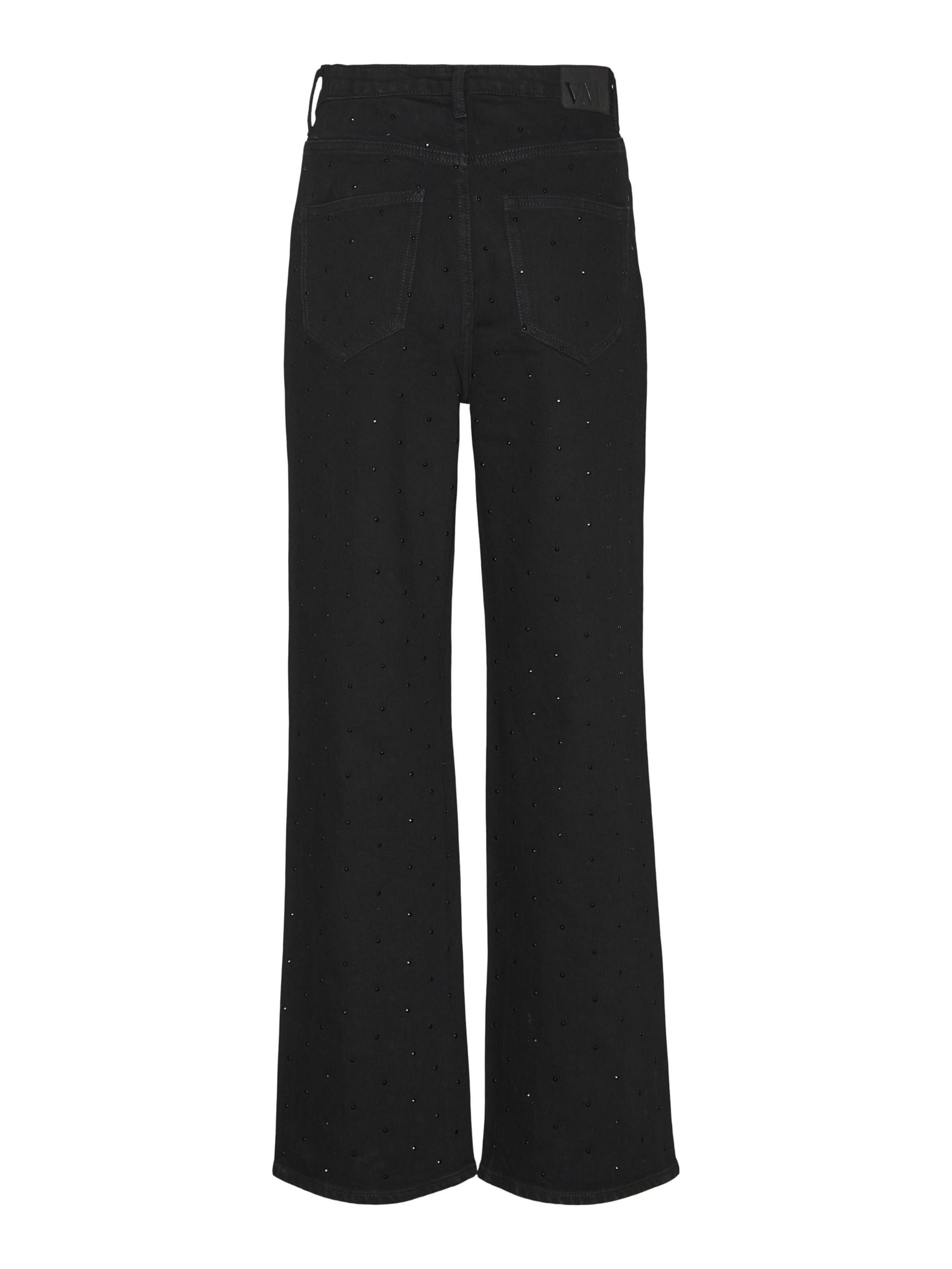 VERO MODA Wide Leg Jeans 'TESSA' i sort